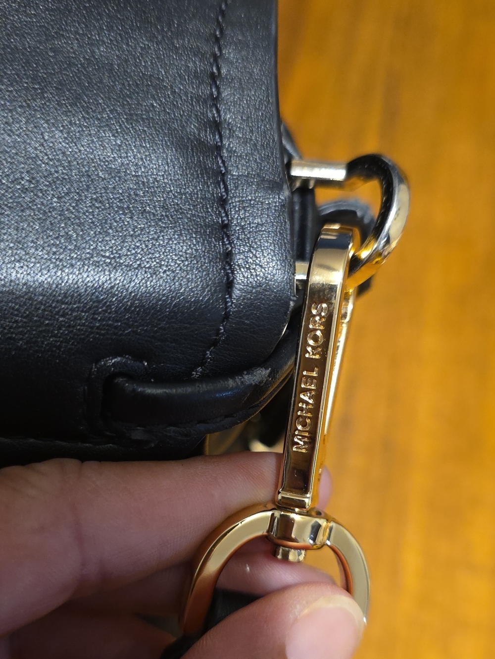 Michael Kors Black Leather Shoulder Bag - Picture 13 of 16